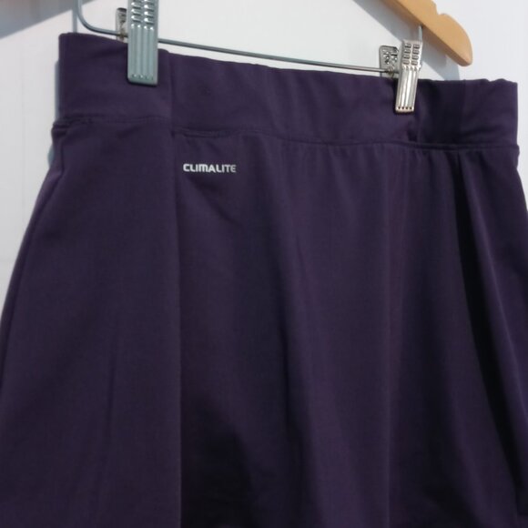 Adidas Women's Climalite Athletic Skort Skirt Purple/White Size Medium - Picture 8 of 10